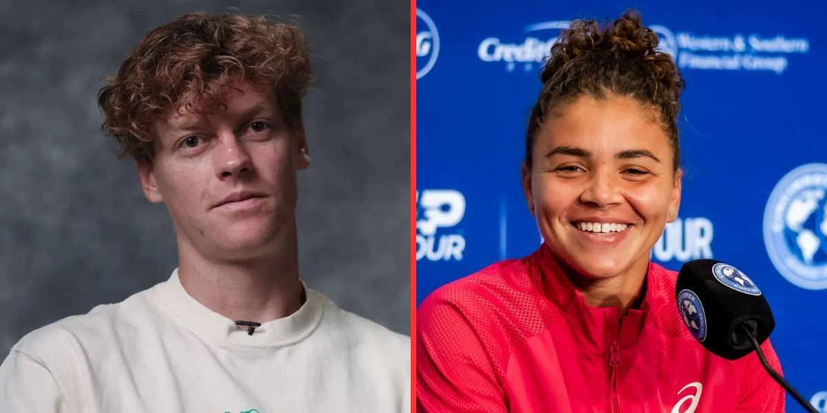 Jannik Sinner (left), Jasmine Paolini (right), Sources: Getty