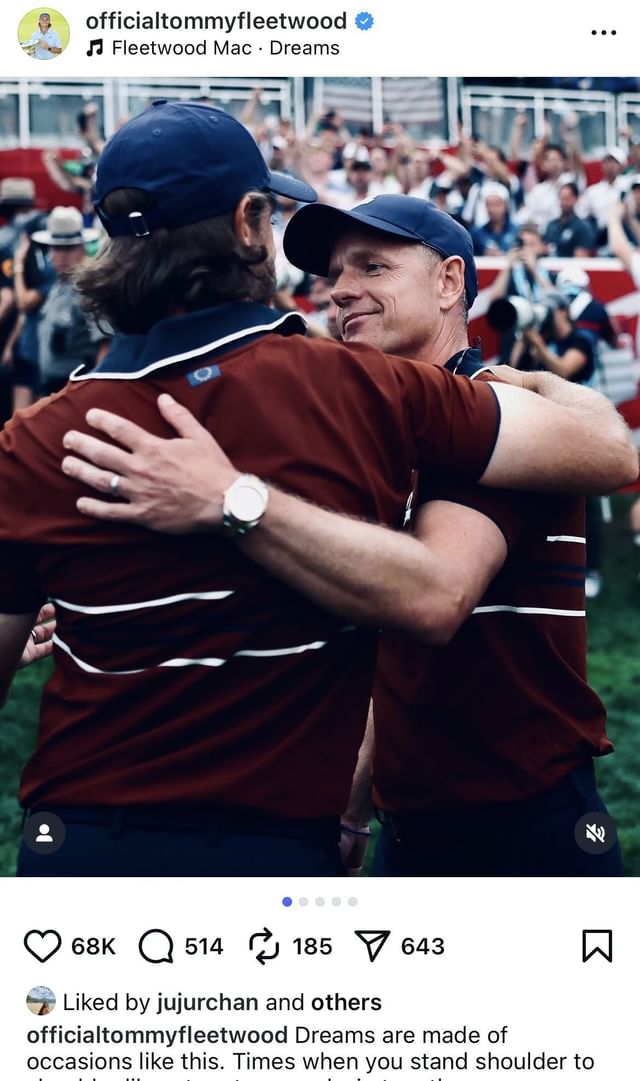 Image taken from Fleetwood’s Instagram feed _ Image source: Instagram/@officialtommyfleetwood