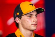 Oscar Piastri in the media pen post the Singapore Grand Prix - Source: Getty