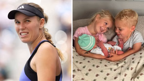 Caroline Wozniacki melts watching daughter Olivia & sons James & Max peacefully sleep while traveling after Italy vacation
