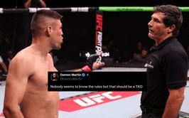 "Should be a TKO" - MMA world outraged as Vicente Luque is allowed to continue fighting after going down from legal strike mistaken for eye-poke