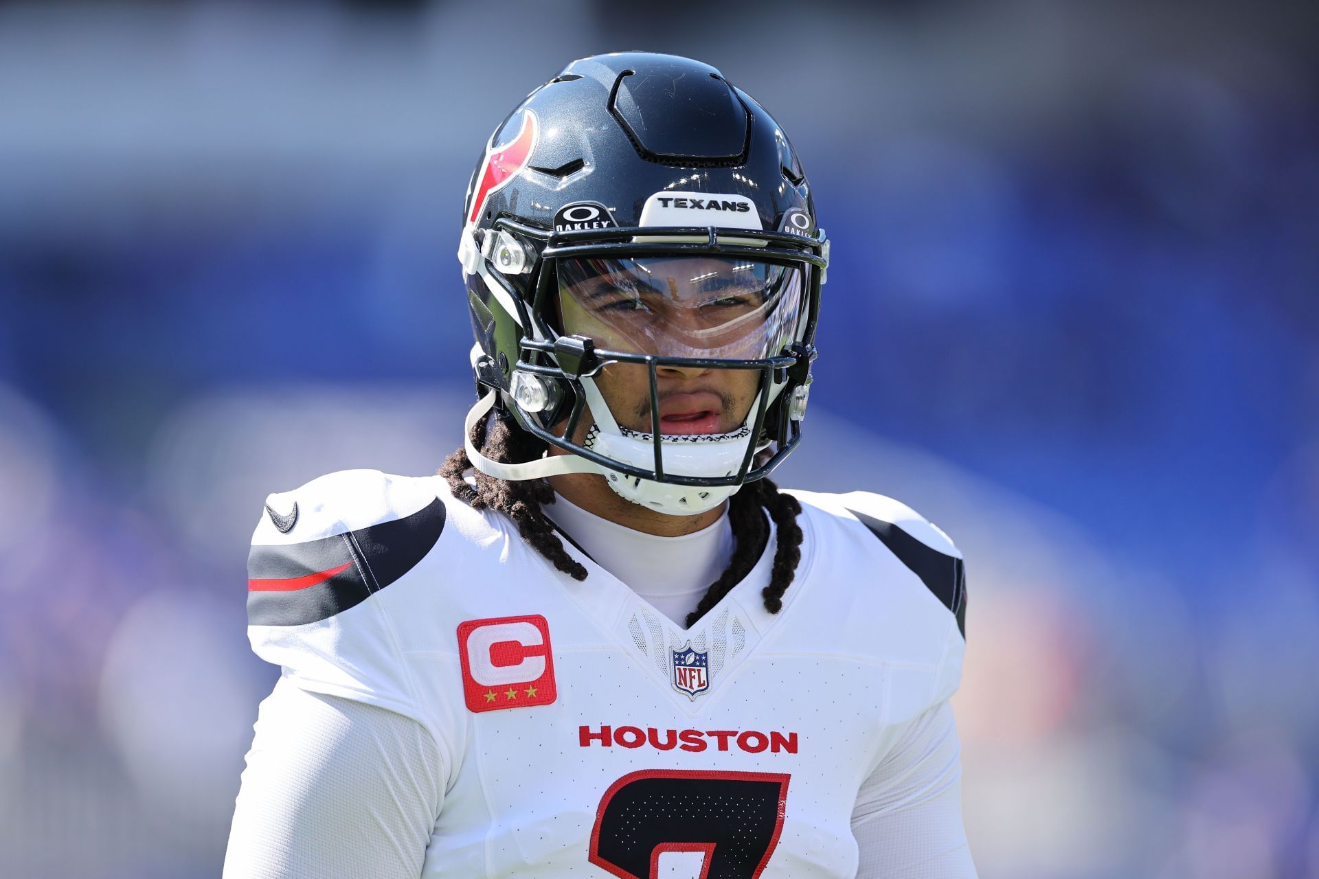 C.J. Stroud at Houston v Baltimore - NFL 2025 - Source: Getty