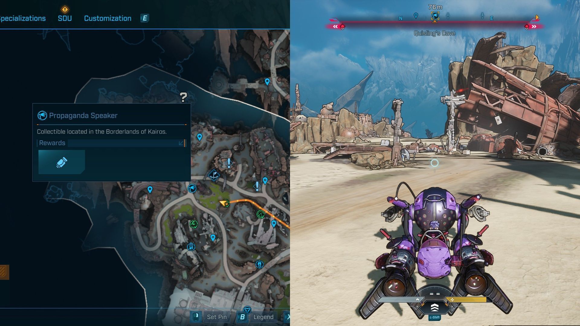 The speaker is near the toxic waste pool (Image via 2K)