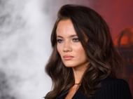 Freya Allan attends "The Witcher" season four global premiere (Image via Getty)