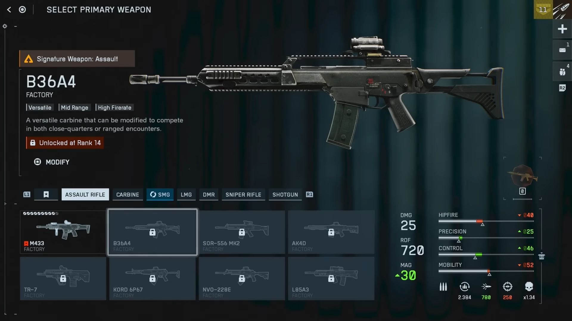 B36A4 AR in Battlefield 6 (Image via EA/YouTube @BuffNerdGaming)