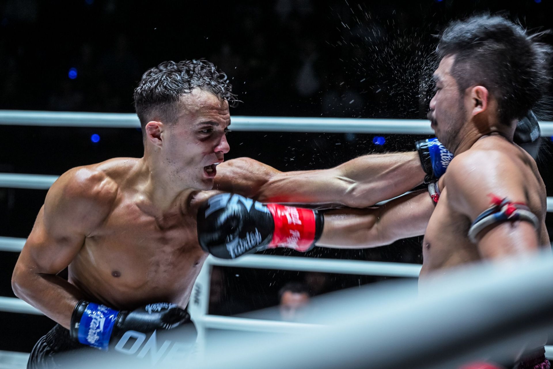 (From left) Jonathan Di Bella and Prajanchai PK Saenchai run it back this week. Image: ONE Championship