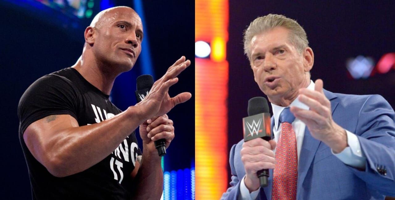 The Rock (left), Vince McMahon (right). [Image credits: wwe.com]