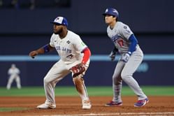 "Can never hate Shohei Ohtani” - Fans gush over as Dodgers’ star and Vladimir Guerrero Jr. share laughs mid-World Series Game 1