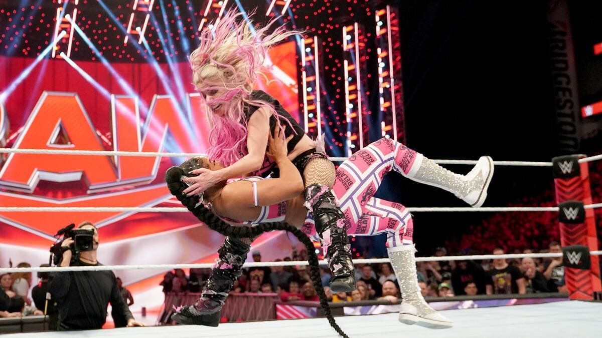Bianca Belair and Alexa Bliss pulled a hilarious stunt on WWE RAW nearly three years ago (Credit: WWE.com)
