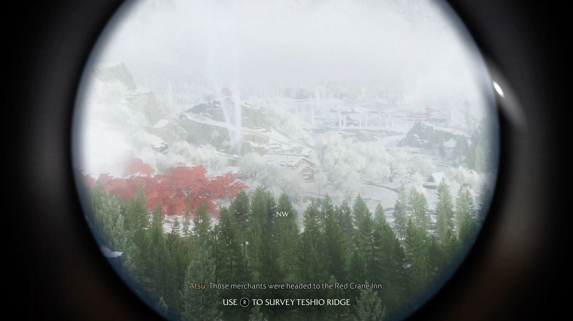 Check out the location in Spirits of Teshio Ridge quest (Image via Sportskeeda Gaming || Sucker Punch)