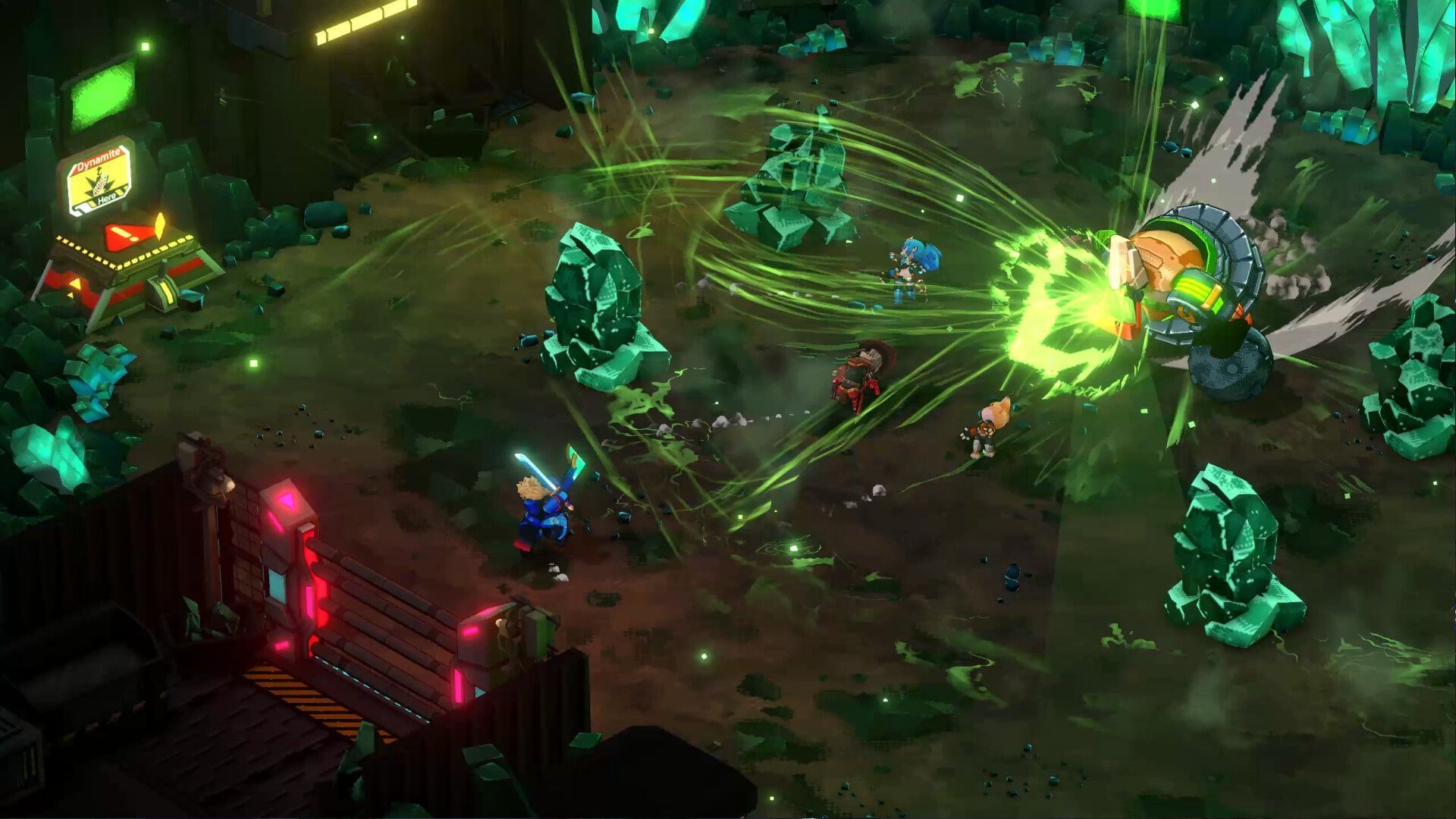 Experience chaotic and vibrant co-op roguelite gameplay in this title (Image via Nanuq)