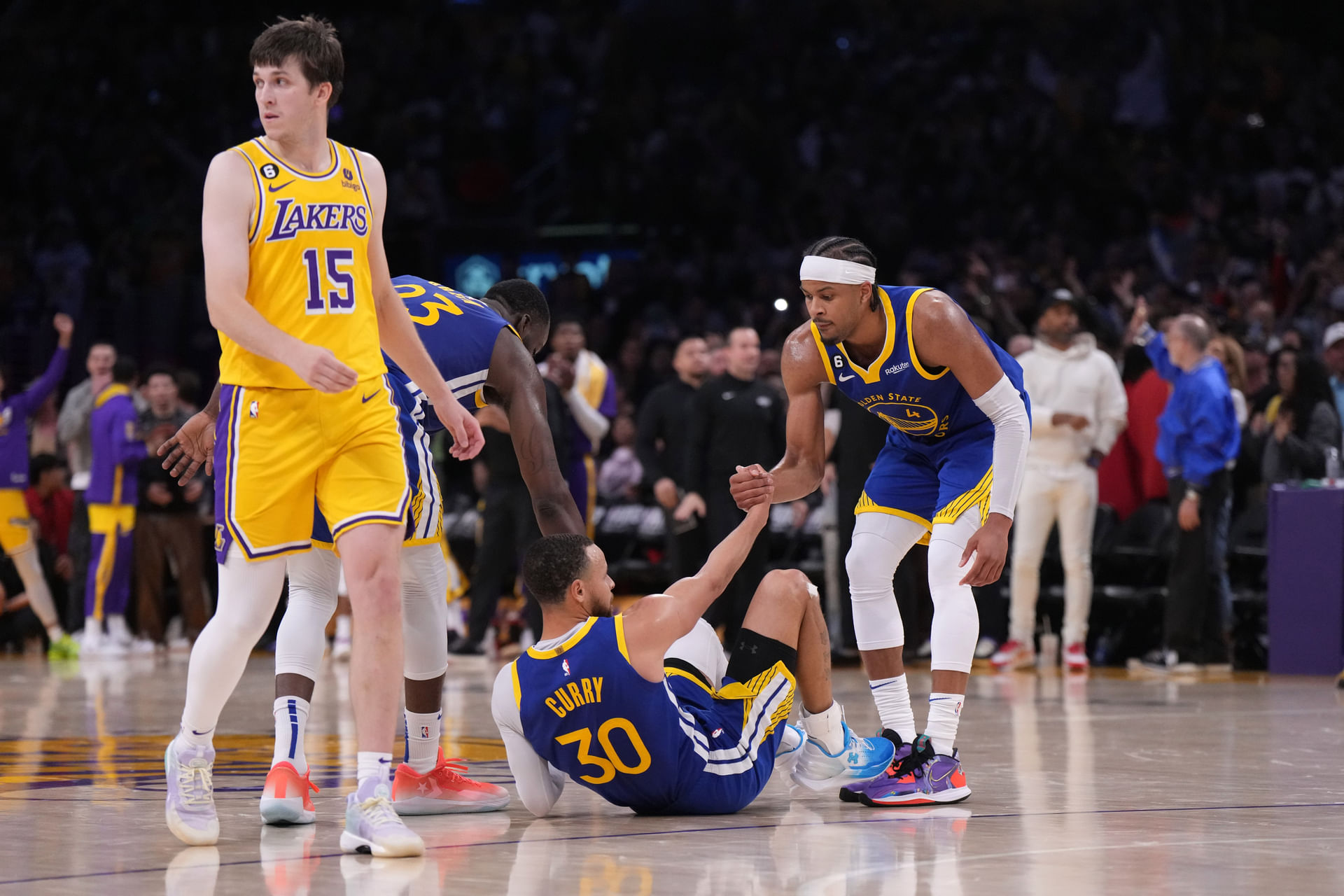 NBA: Playoffs-Golden State Warriors at Los Angeles Lakers - Source: Imagn