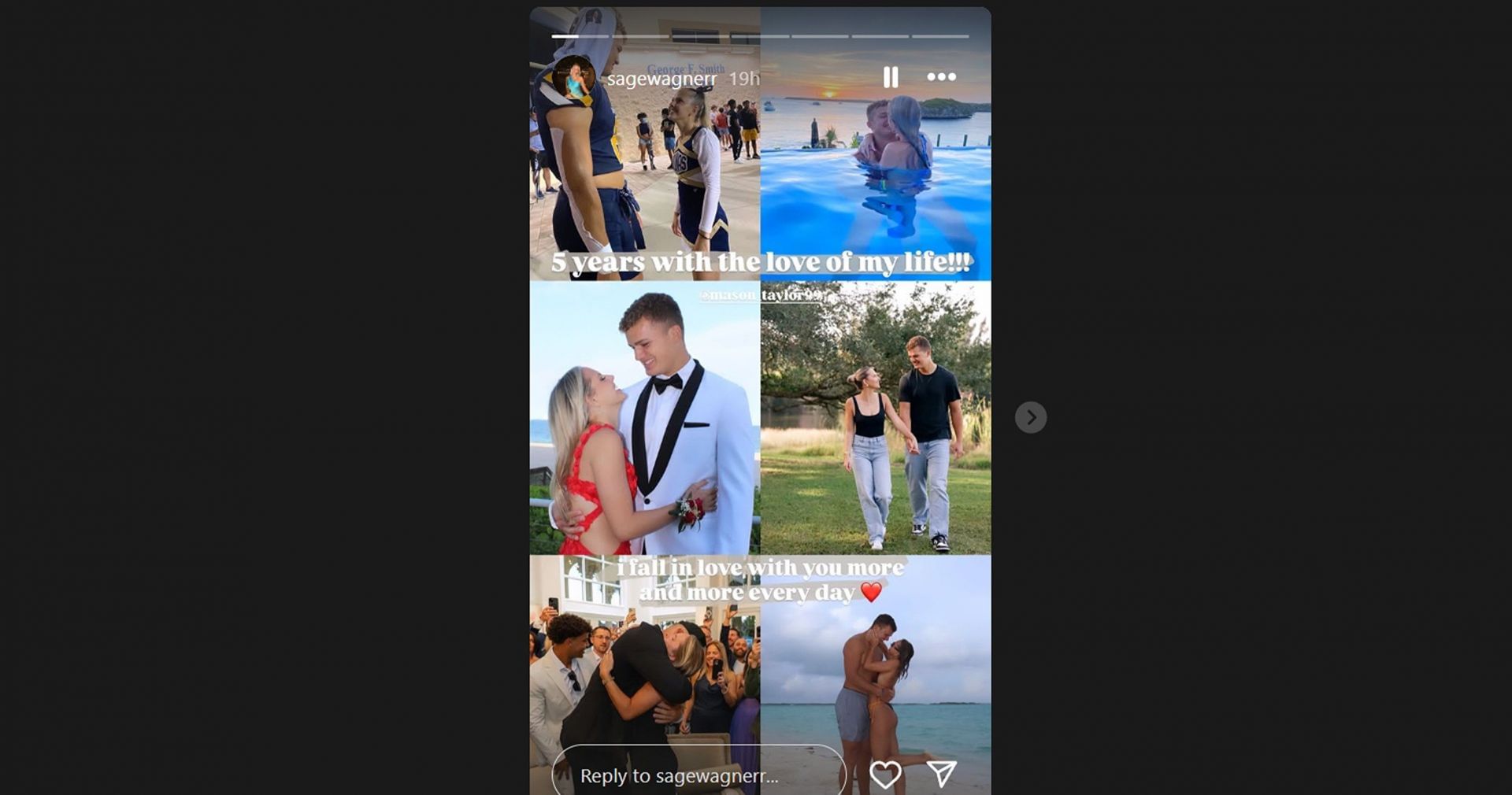 Mason Taylor&#039;s GF Sage Warner @sagewagnerr