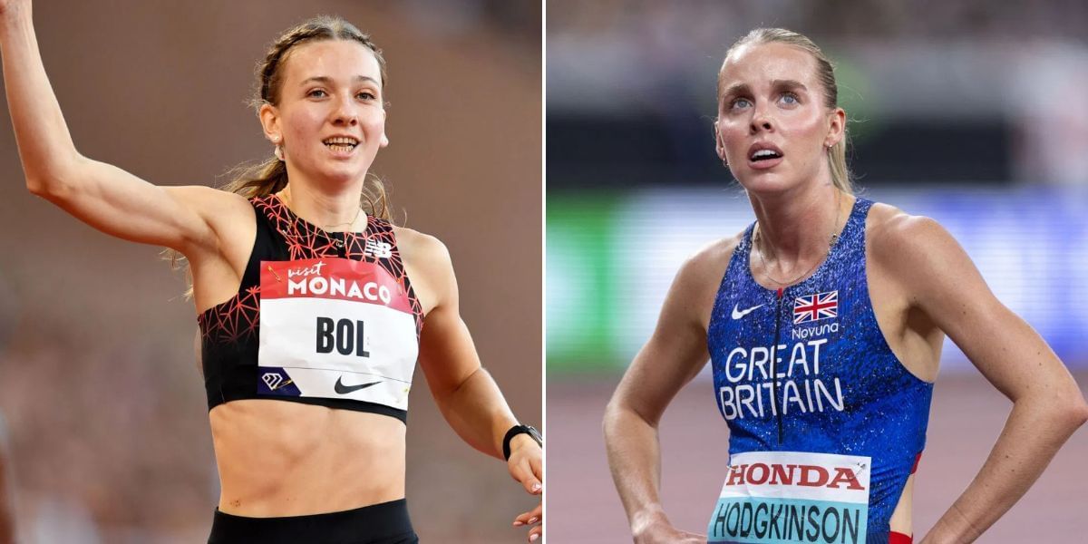 Femke Bol (L) and Keely Hodgkinson (R). PHOTO: Both from Getty Images