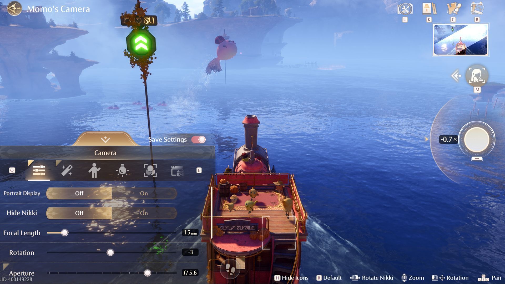 Take a picture while driving the Choo-Choo Train (Image via Sportskeeda Gaming/Infold Games)