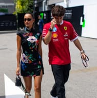 Charles Leclerc with girlfriend Alexandra Saint Mleux at the Singapore Grand Prix - Source: Getty