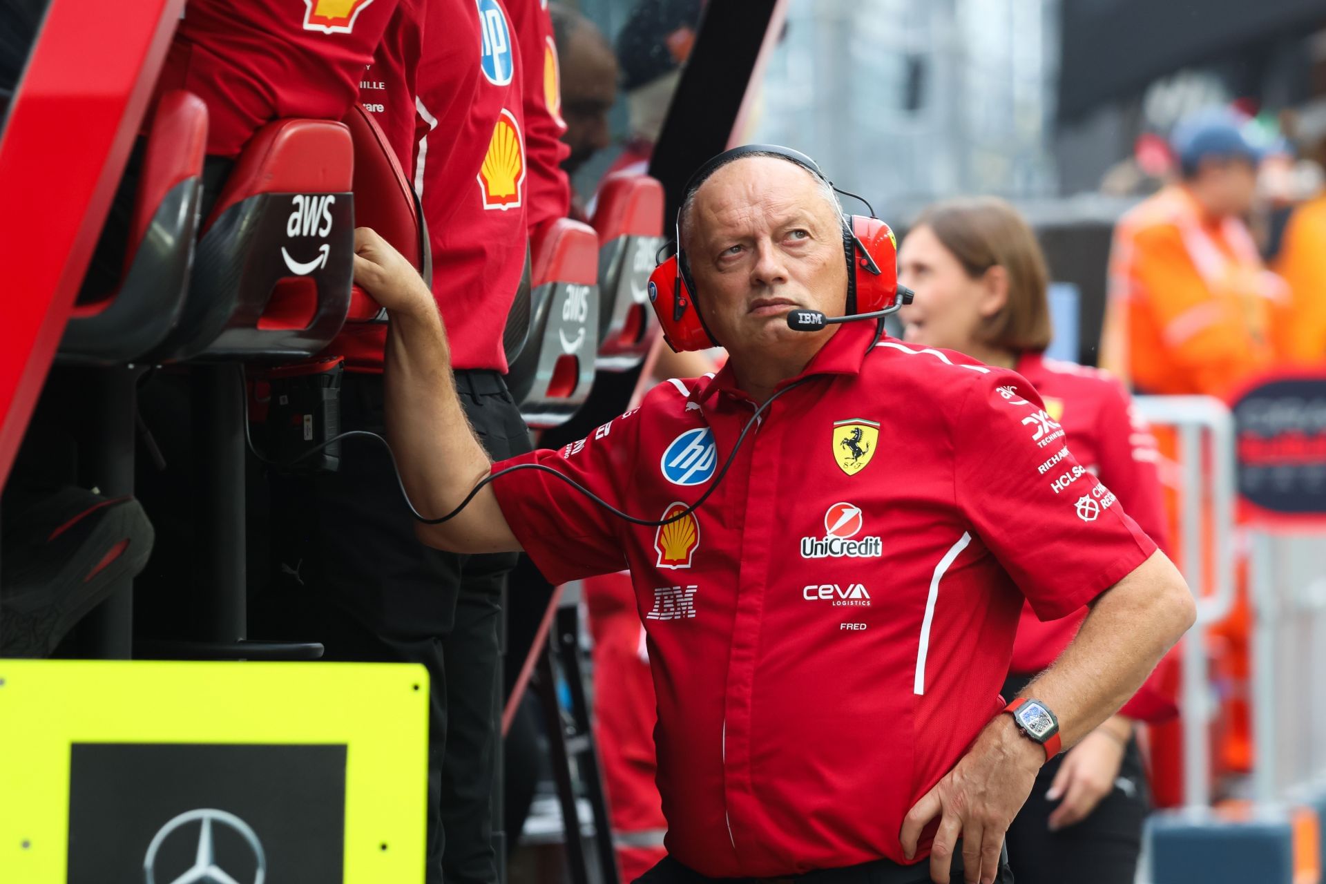 Ferrari boss Fred Vasseur at the Singapore Grand Prix - Source: Getty