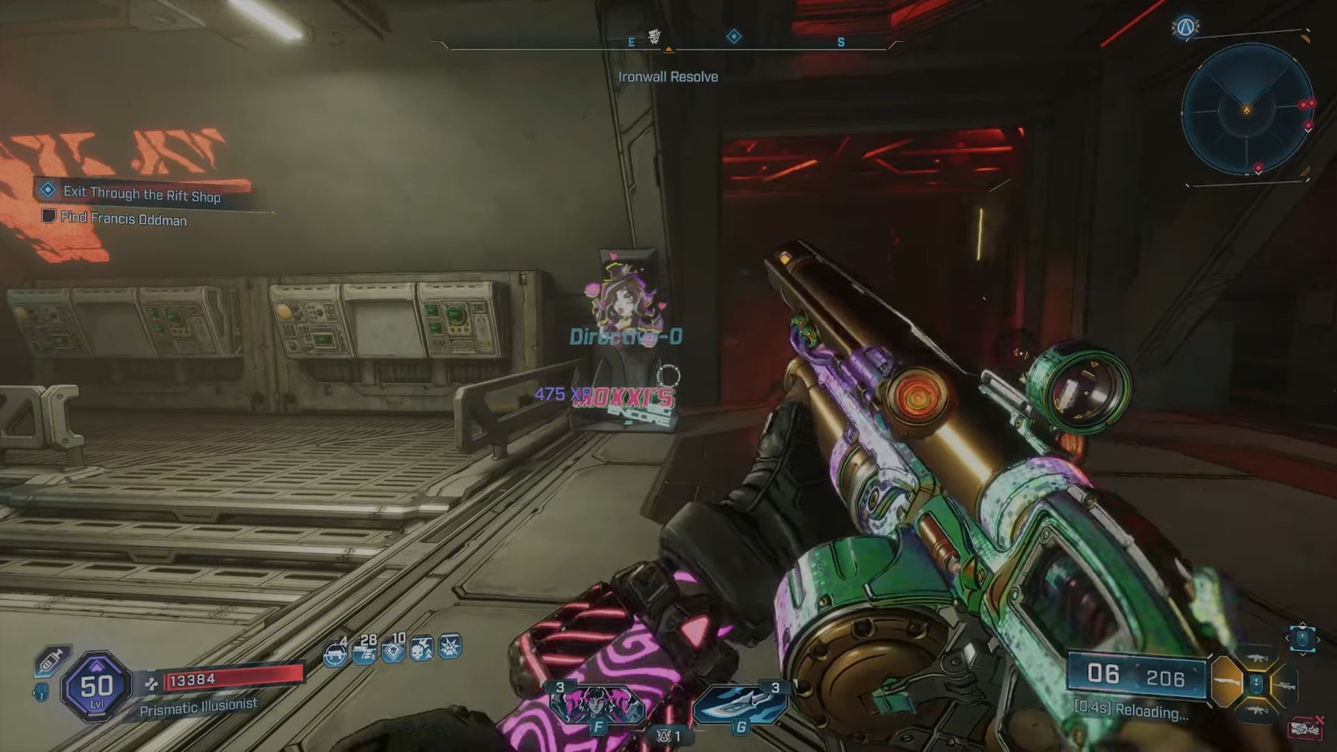 Use Moxxi&rsquo;s Big Encore Machine to farm Directive-0 till you get Bonnie and Clyde (Image via Gearbox Software)