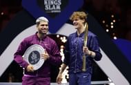 Jannik Sinner and Carlos Alcaraz at the Six Kings Slam 2025 - Source: Getty