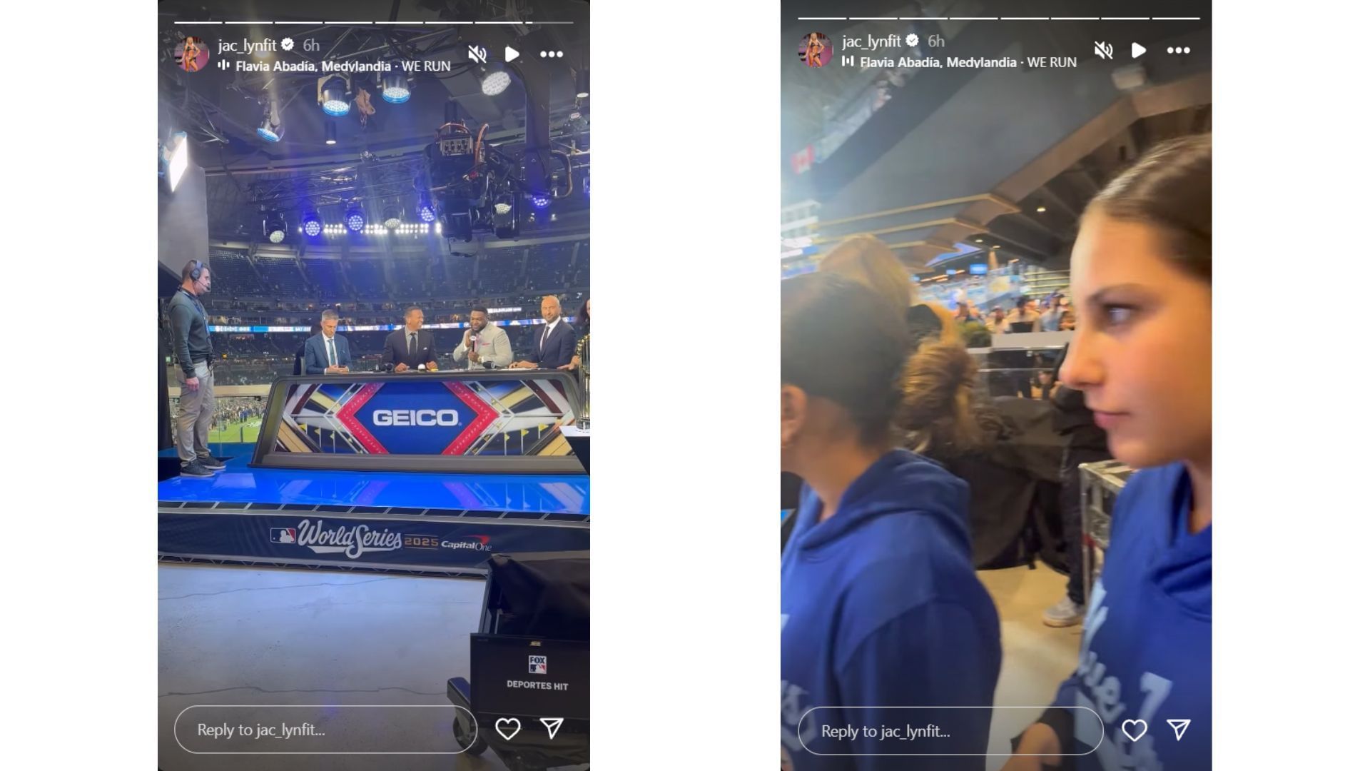 Jaclyn Cordeiro&#039;s Instagram Story featuring Alex Rodriguez (Source: Instagram @jac_lynfit)