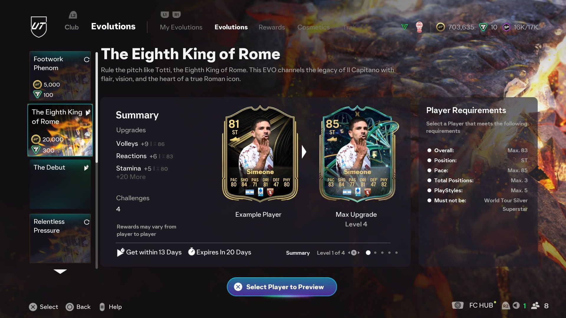 The requirements (Image via EA Sports)