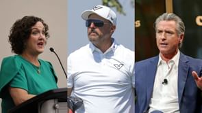 Phil Mickelson reacts to a major claim about Gavin Newsom & Katie Porter's political future