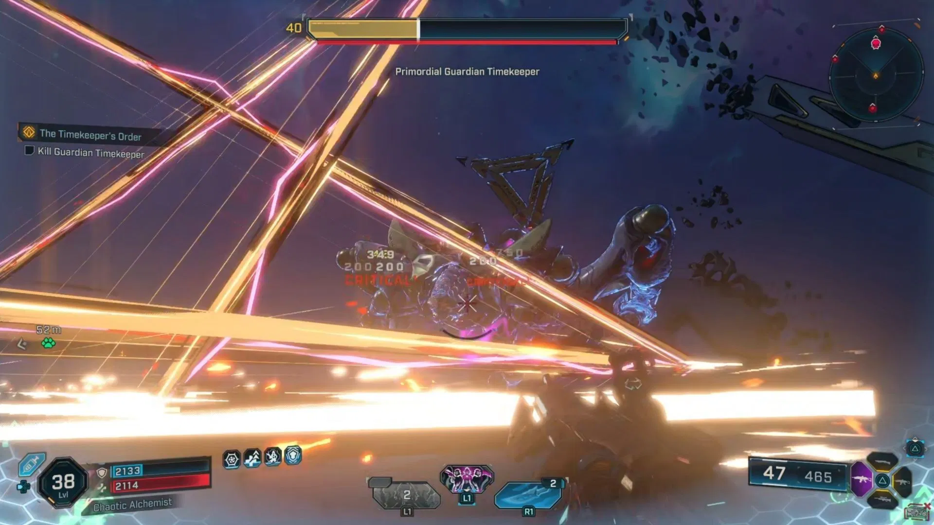 To be honest, I was pretty sick of laser attacks by the time this fight ended (Image via 2K Games)