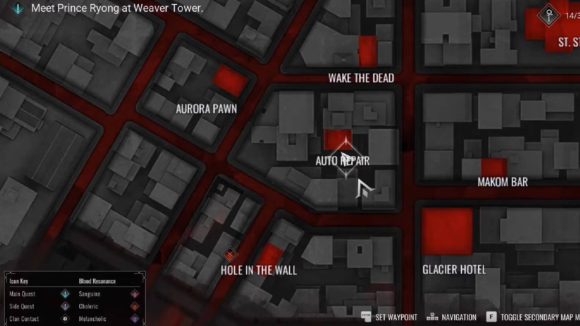 Find an Anarch Tag near the Auto Repair building (Image via Paradox || YouTube@Game Guides Channel)