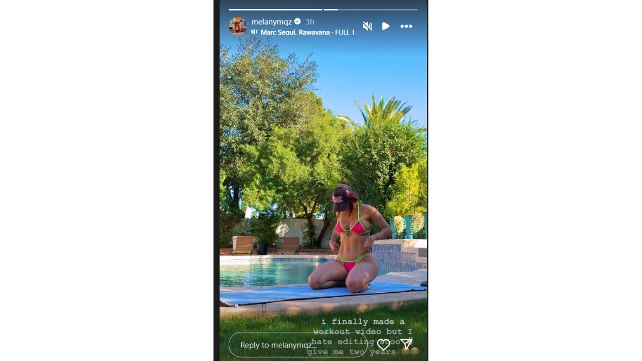 Melany&#039;s Instagram story