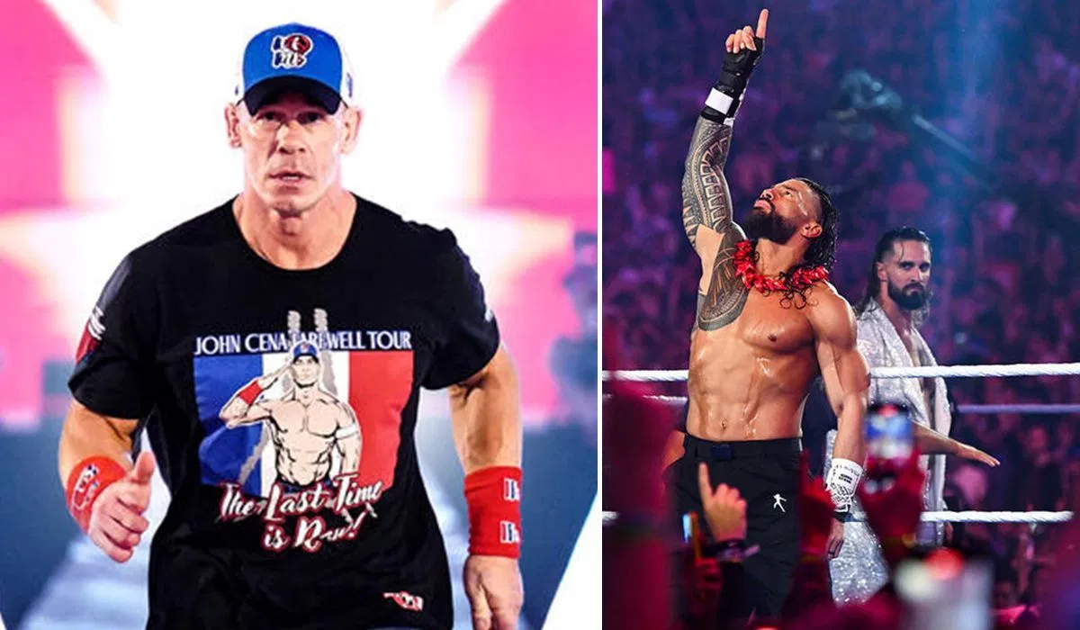 John Cena &amp; Roman Reigns. [Image credits: WWE.com]