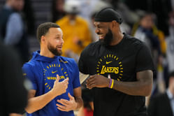 LeBron James gives Steph Curry glowing 2-word compliment as Warriors star schools Bryson DeChambeau in pickup game
