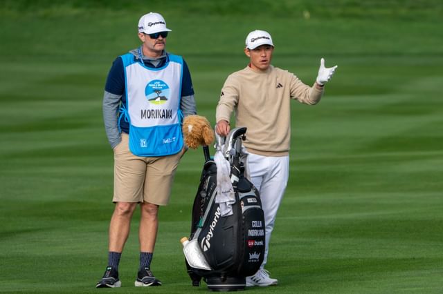 Collin Morikawa and JJ Jakovac - Source: Imagn