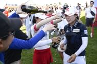 Youmin Hwang celebrated the Lotte Championship win (Image Source: Getty)