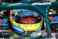 Aston Martin's Fernando Alonso at the FP1 session for the 2025 F1 Grand Prix of Singapore - Source: Getty