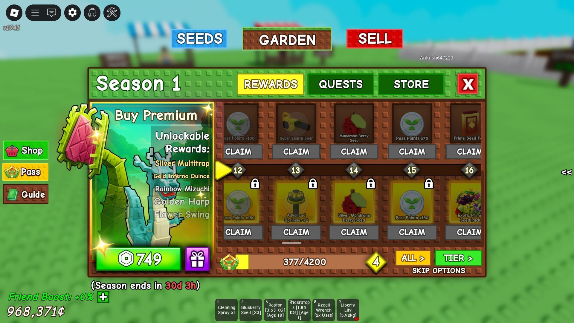 Mandrone Berry in the Season 1 Pass (Image via Roblox)