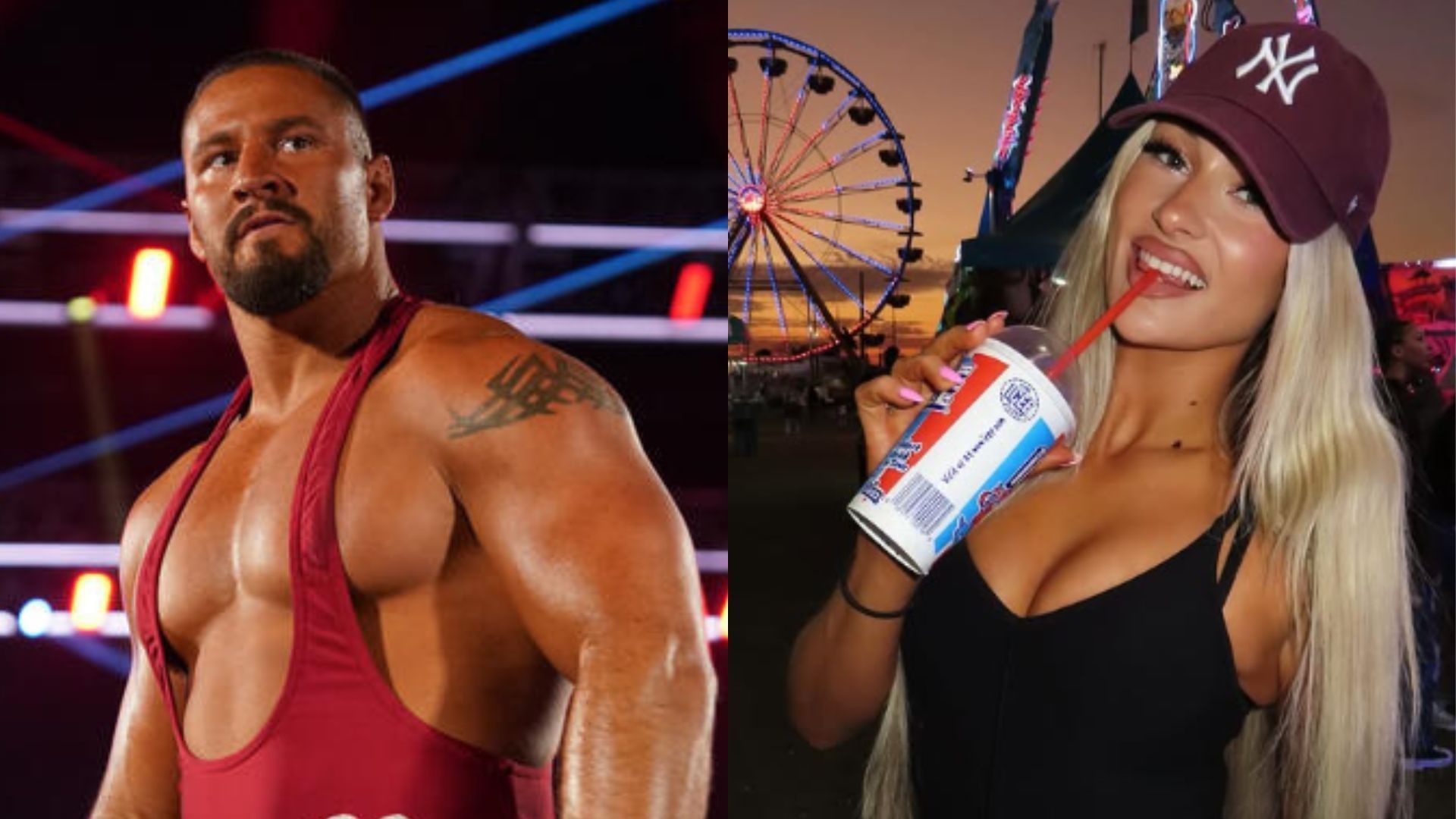 Bron Breakker and Izzi Dame (Image Credits: WWE.com and Izzi Dame on Instagram)
