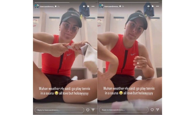 Screenshots of Bianca Andreescu&#039;s Instagram story | Source: IG/biancaandreescu_