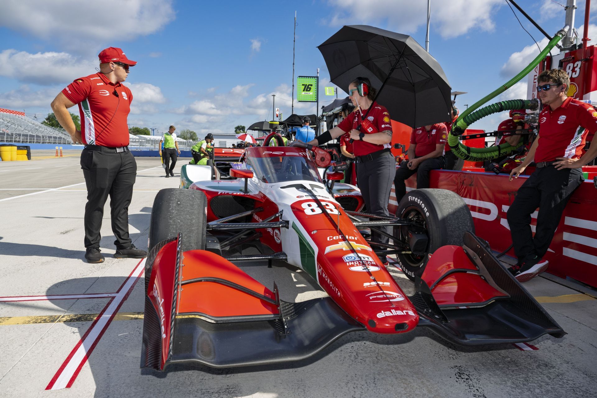 Robert Shwartzman at the 2025 IndyCar Series Snap-On Milwaukee Mile 250 - Source: Getty