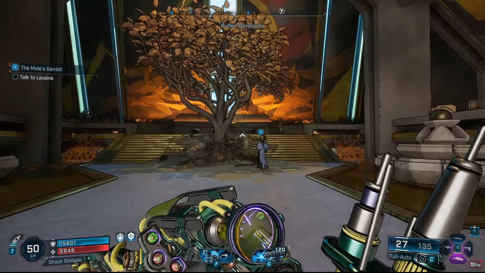 Interact with Levaine to complete Mole&rsquo;s Gambit in Borderlands 4 (Image via Youtube/@WoWQuest)