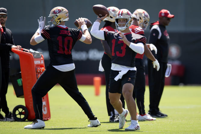 "49ers QB controversy is real": Insider believes Mac Jones vs. Brock Purdy dilemma is growing for Kyle Shanahan after win vs. Rams