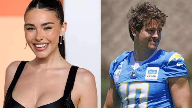 Colts fan's selfie reveals Madison Beer cheering for Justin Herbert during Chargers Week 7 clash