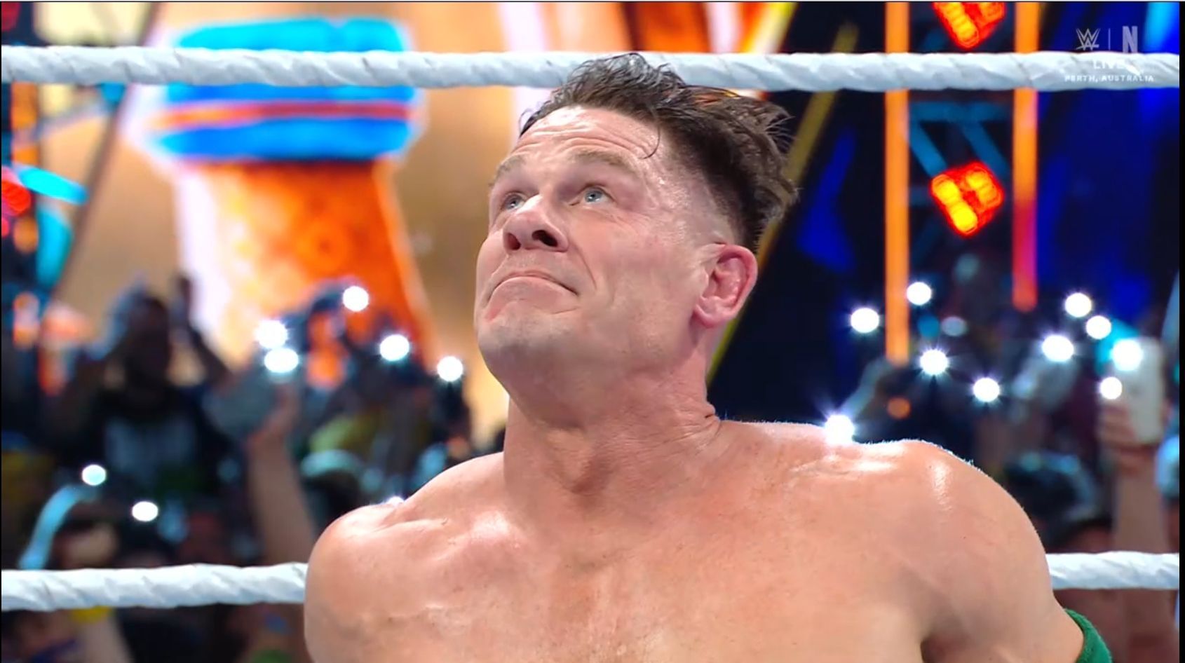 Emotional John Cena! (Image from WWE