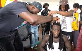 Kai Cenat before and after LeBron James cut his dreadlocks: In picture