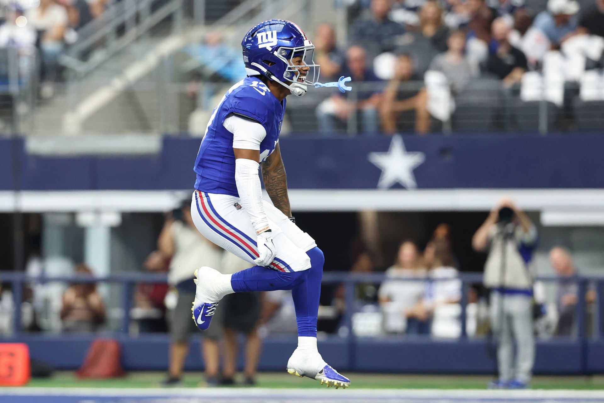Wan&#039;Dale Robinson at New York Giants at Dallas Cowboys - Source: Imagn