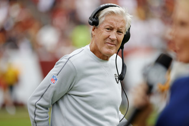 Fire Pete Carroll now" "Such a loser": Calls mount to sack Raiders HC for sticking with Geno Smith in 40-6 blowout loss to Colts