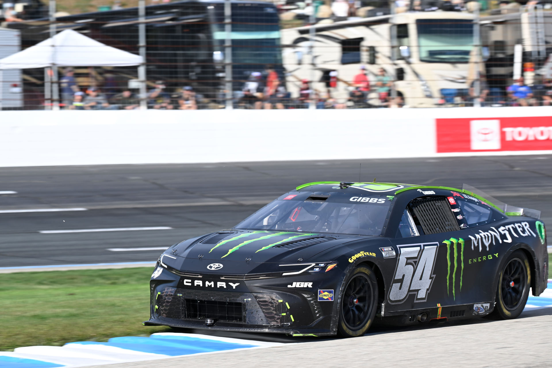 NASCAR Cup Series driver Ty Gibbs (54) leaves the track surface during the Mobil 1 301 at New Hampshire Motor Speedway - Source: Imagn