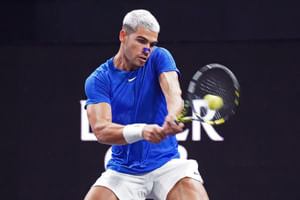 "Carlos Alcaraz looks like he's being held hostage" - Fans in disbelief over Spaniard's 'awkward' promotion for Six Kings Slam in Riyadh