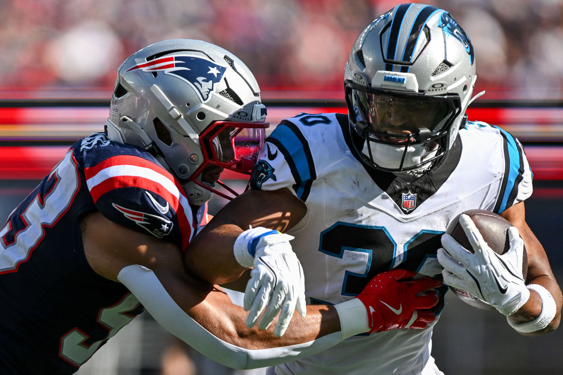 Chuba Hubbard at Carolina Panthers at New England Patriots - Source: Imagn