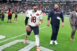 WATCH: Caleb Williams' meltdown on sidelines goes viral as Bears QB struggles massively vs. Commanders on MNF