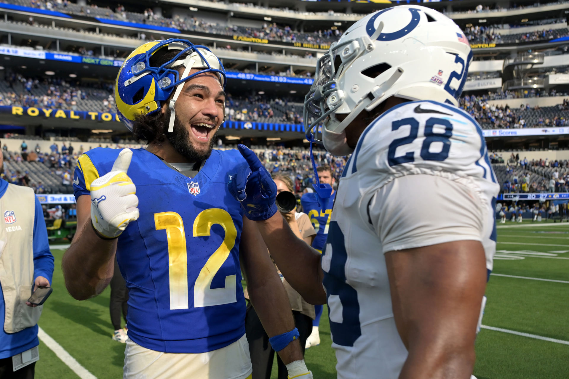 Puka Nacua at Indianapolis Colts at Los Angeles Rams - Source: Imagn
